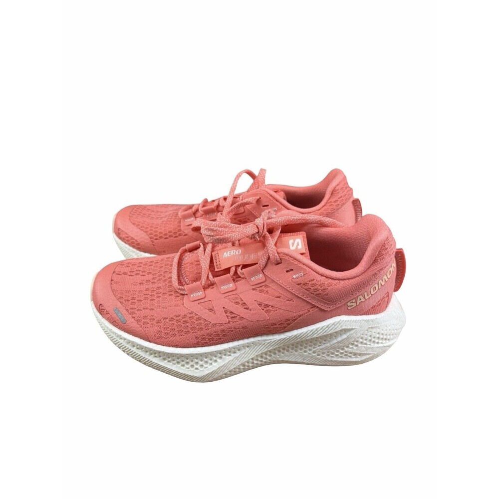 Salomon Aero Glide 3 Womens 6.5 Running Shoes Fusion Coral Pink Max Cush NWOB